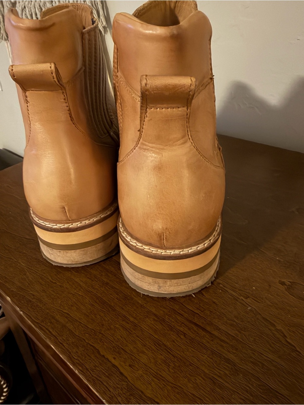 Tan Leather Roolee Boots - Picture 4 of 9
